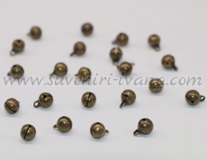 кръгли метални звънчета за декорация и бижута 5 мм