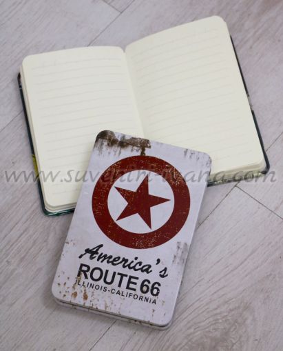 тефтер в стил винтидж с метални корици