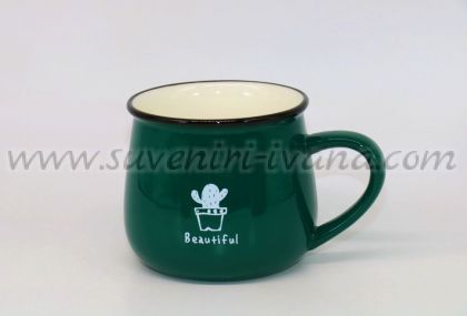 тъмнозелено канче чаша Beautiful