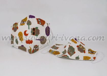 трипластова предпазна маска за лице на бухалчета