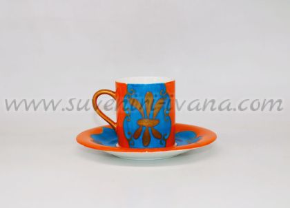 брито чаши за кафе с чинийка