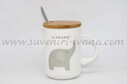 чаша със слонче и надпис Elephant