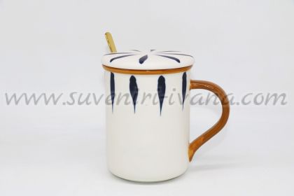 оригинална чаша марокански стил с капаче и лъжичка