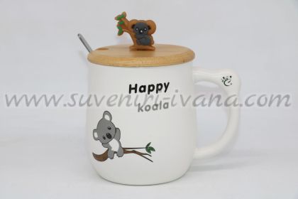 чаша с коала и надпис Happy koala