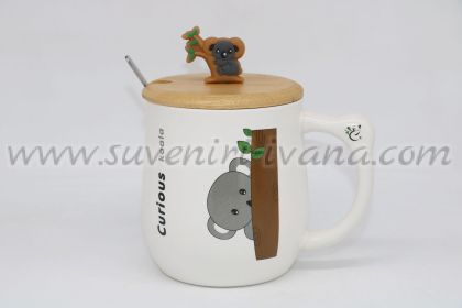 чаша с коала и надпис Curious koala