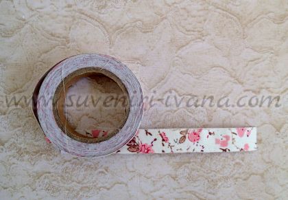 Текстилна лента за декорация с двойнозалепващо тиксо