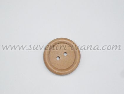 дървено копче натурално