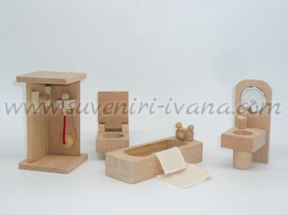 къща за кукли баня