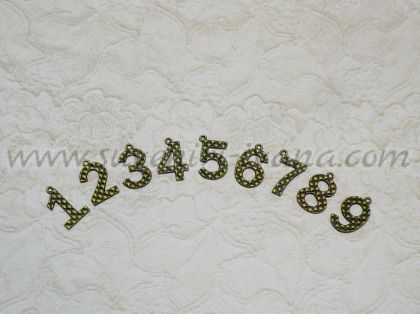 метални цифри 0-9
