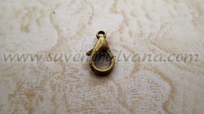 закопчалка за бижута 12 мм тип щъркел цвят старо злато