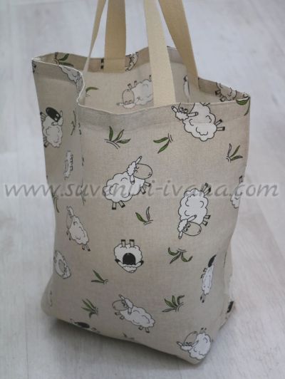 текстилна чанта от плат на овце