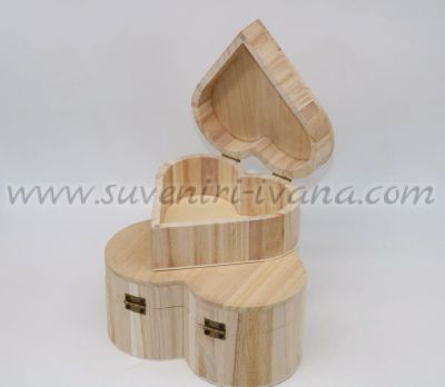 кутия за декупаж сърце