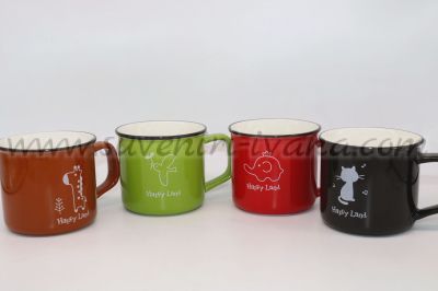 цветни керамични канчета Happy land