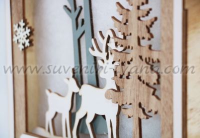 коледни дървени елементи