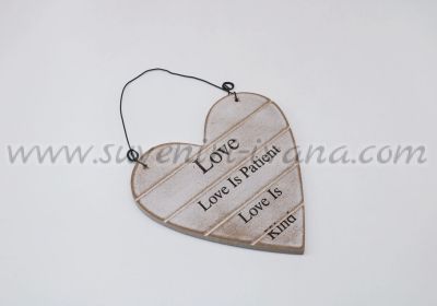 декоративна табелка сърце модел love