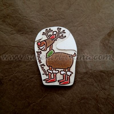 Керамична фигурка елен с магнит  5,0 х 7,0 см.
