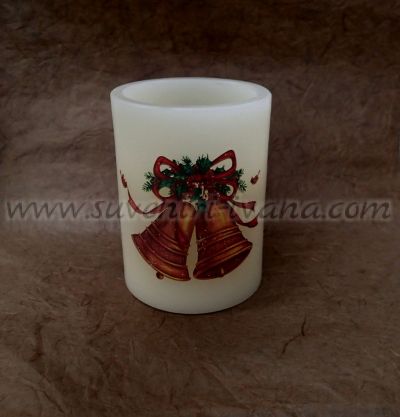 Светеща декоративна свещ 7,5 х 10,0 см.