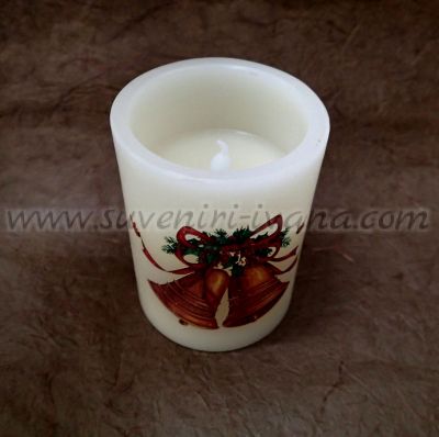 Светеща декоративна свещ 7,5 х 10,0 см.