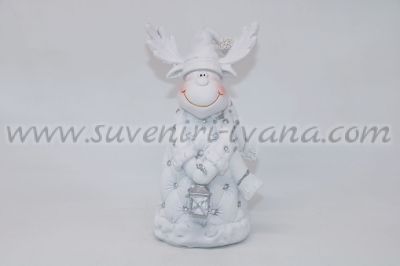 коледна керамична фигурка еленче