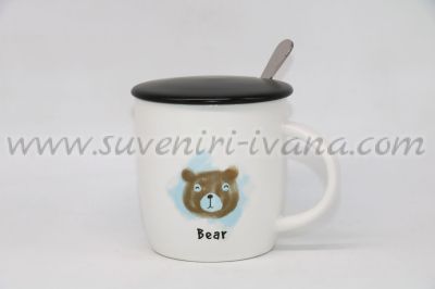 керамична чаша с мече