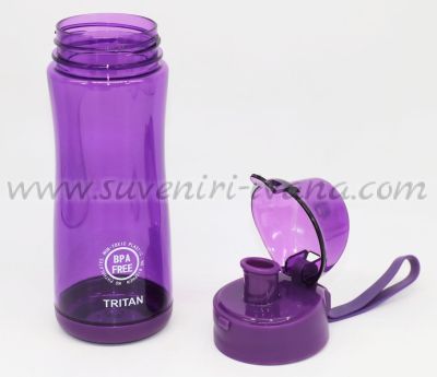 лилава бутилка за вода BPA free