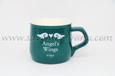 чаша канче с ангелски крила и надпис Angel's wings