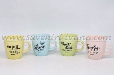 малки цветни чашки за кафе 110 мл