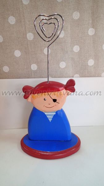 Дървена фигурка пират - визитник  9,0 х 16,0 см.