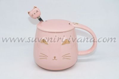 розова чаша котешка муцунка