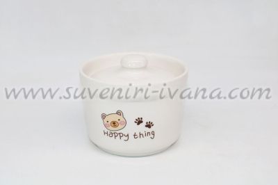 порцеланова захарница Happy thing