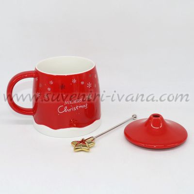 коледна чаша с красив коледен принт