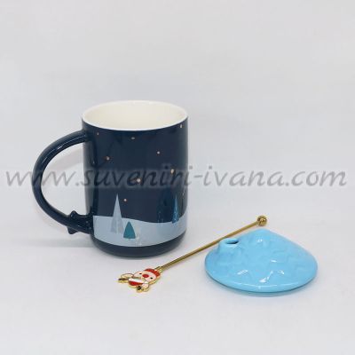 чаша с коледен принт зимна приказка