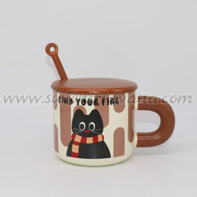 чаша с коте 'Find Your Fire'