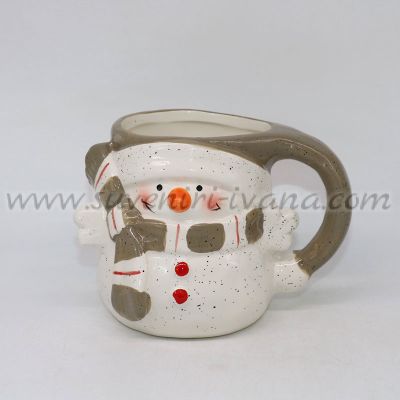 коледна чаша снежко с 3D дизайн