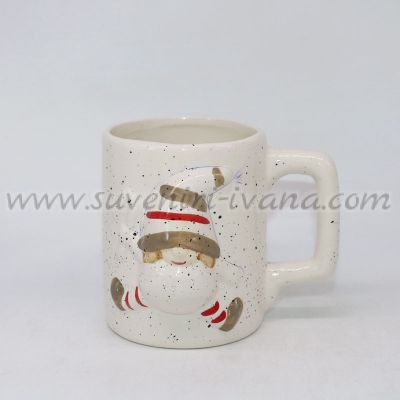 коледна чаша с 3D релеф коледно джудже