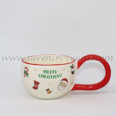 чаша Merry Christmas с коледни мотиви