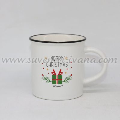 Коледна чашка за чай или кафе Merry Christmas, модел три