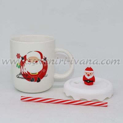 чаша за подарък с дядо Коледа