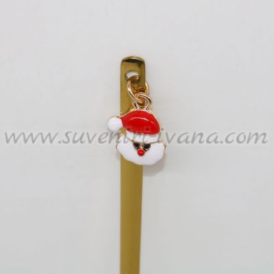 златна коледна лъжичка с Дядо Коледа