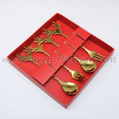 коледен комплект прибори еленови рога