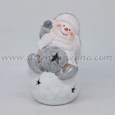светеща коледна декорация снежен човек