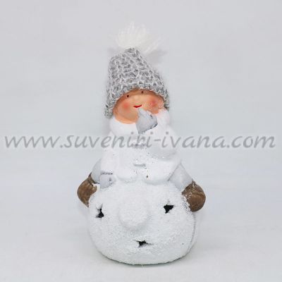 светеща коледна декорация зимно дете