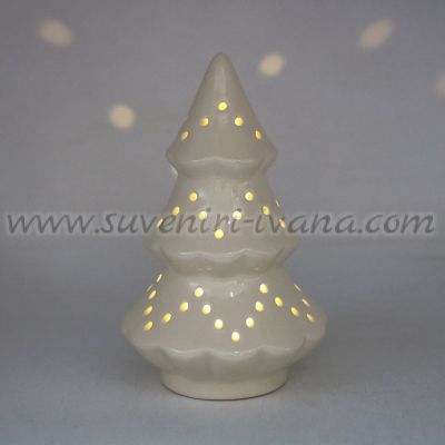 керамична светеща елха с LED светлина
