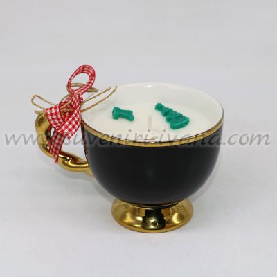 коледна ароматна свещ - евкалипт