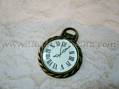 Винтидж елемент часовник 2.6 х 2.0 см