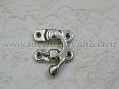 сребърна метална закопчалка за кутии 3,2х2,7 см