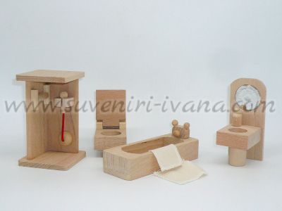 къща за кукли баня