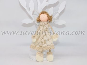 кукла от текстил ангелче с рокля от тюл