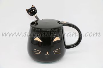 черна чаша котешка муцунка