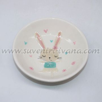 керамична купичка със зайче